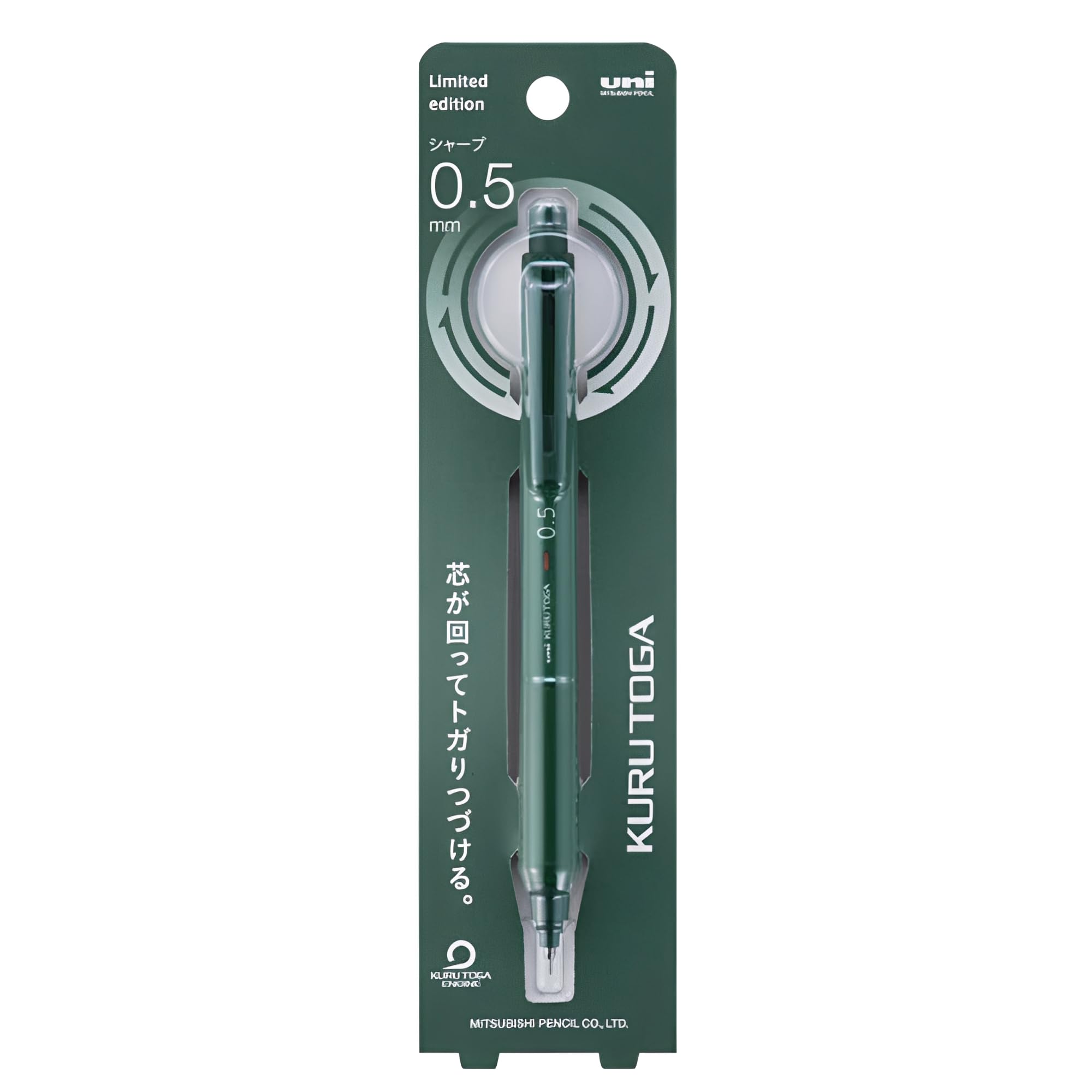 Mitsubishi Pencil Kuru Toga KS Модель мм Теневой Зеленый M5KS1P SDG 0.5 зелёный