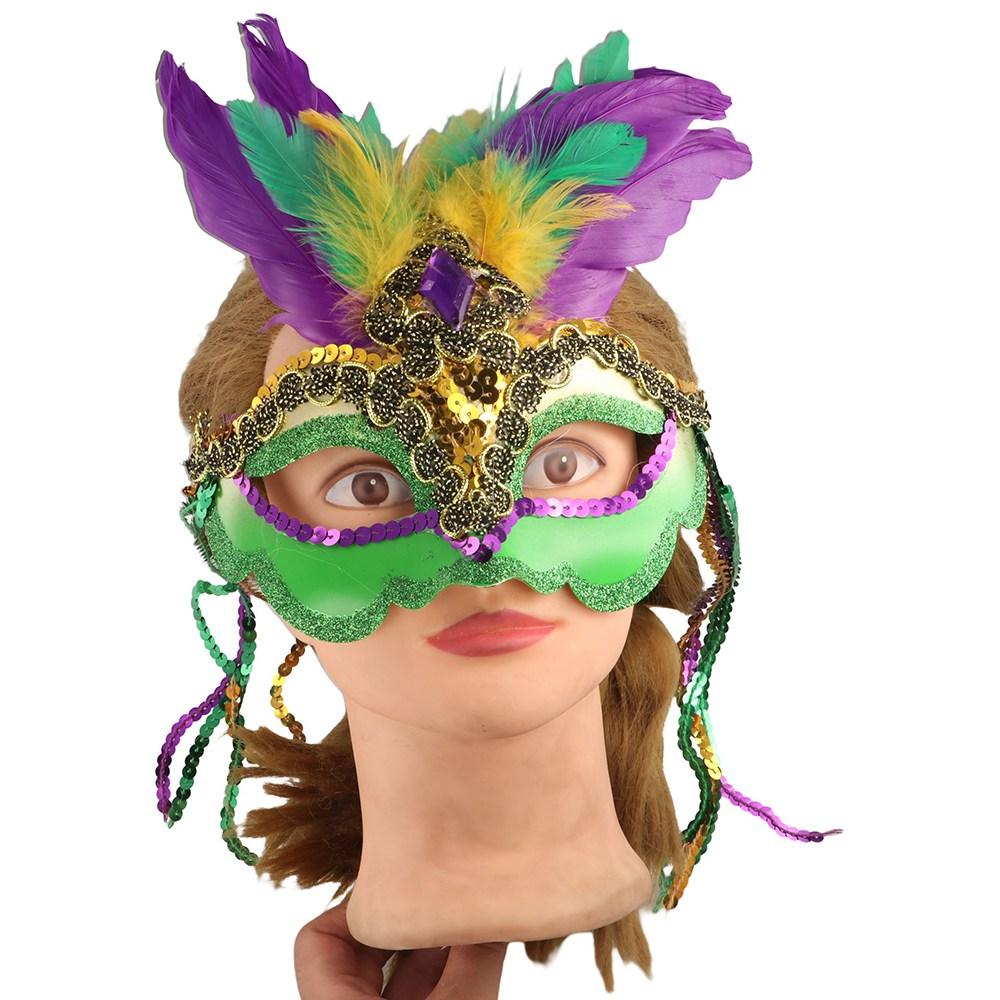 Hollow Out Peacock Feather Mask Party Supplies Venice Masquerade Masks Queen Carnival Mask  Costume