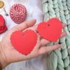 100pcs DIY Valentine's Day Tags Heart Shape Blank Red Pink Paper Gift Labels Hanging Decoration Heart Shaped Cards