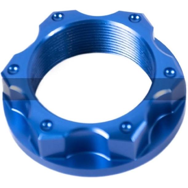 CNC Aluminum Central Console Steering Stem Nut Universal M28X1.0 Compatible with S1000RR 2009-2022 S1000R M1000RR 4 R nineT 14-20(Black)