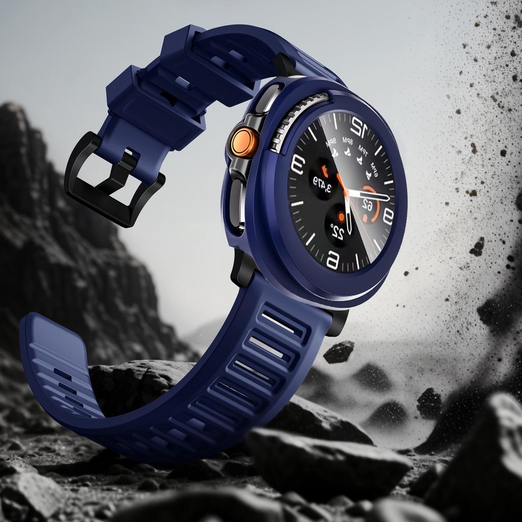 Glass+Case For Samsung Galaxy Watch 8 Classic Screen Protector Slim Shockproof Cover for Samsung Watch 8 46mm Tempered Bumper Case