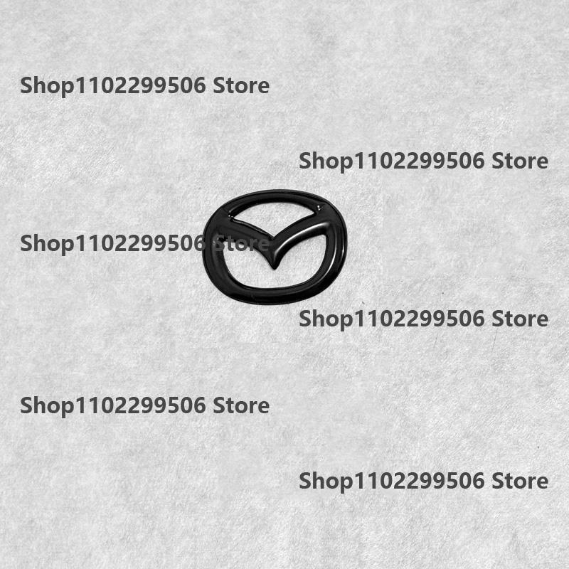For Mazda MX5 Miata NC ND Black ABS Front Grille Emblem Steering Wheel Rear Trunk Badge Logo Rear Tail Refitting Decoration