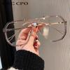 Übergroße Sonnenbrille Damen Neue Einzigartige Einteilige Mode-Sonnenbrille für Herren UV400 Punk Brille Trendige Damenbrille UV400