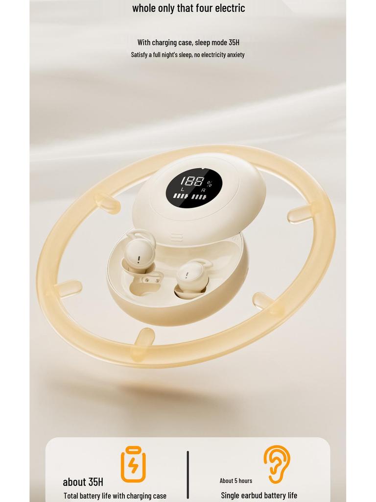 2025 Bluetooth In-Ear Sleep Earphones: Noise-Canceling, Comfy Fit, Long Battery