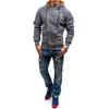 Hoodie Men Autumn Casual Solid Long Sleeve Mens Hoodies Sweatshirts Slim Zipper Hoody Sweatshirt Men Hooded Streetwear