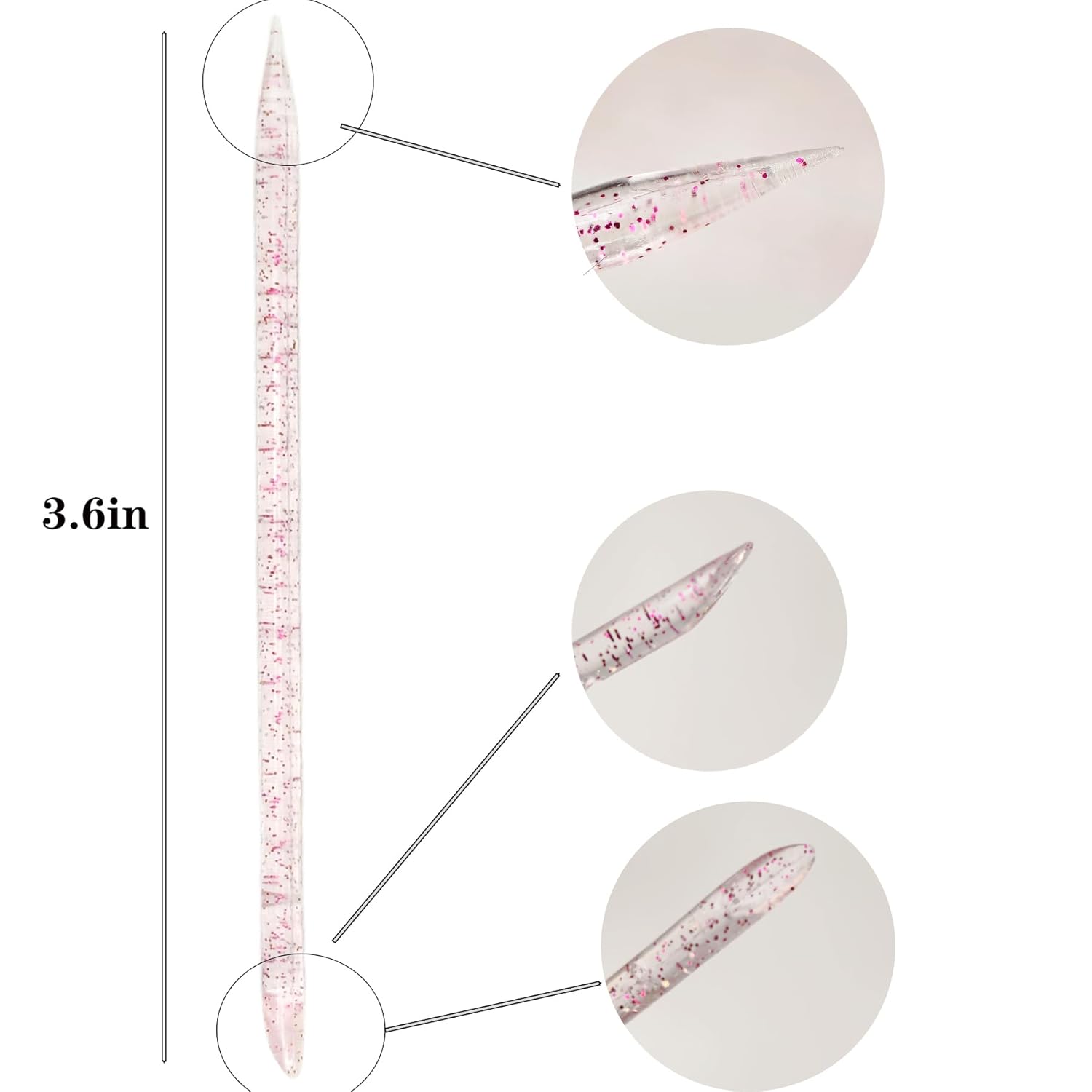 200 PCS Nail Stick Double Sided Multi-Use Cuticle Pusher Sticks Christmas Cuticle Pusher Bulk Nail Care Sticks Cuticle Manicure and Pedicure Tool for