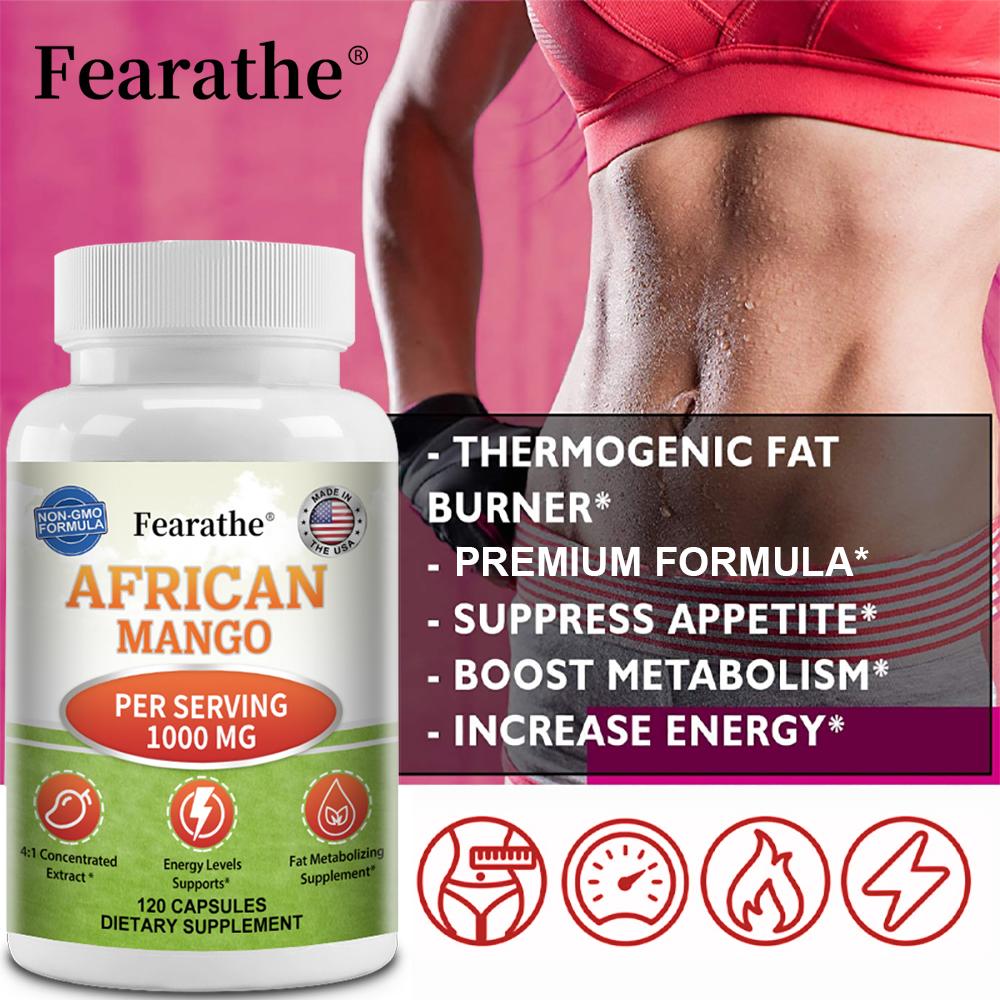 African mango extract, 1000 mg per serving, 120 capsules