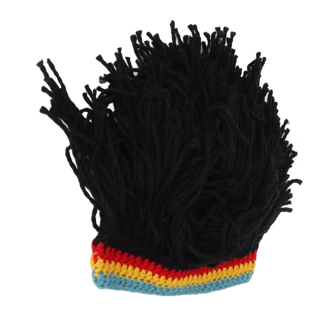Funny Wig Hats High Elasticity Keep Warm Knitted Beanie Hat with Dreadlocks for Christmas Halloween
