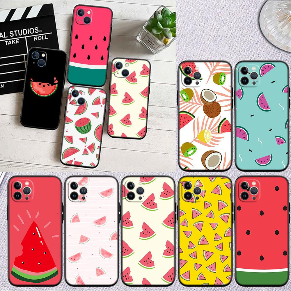 PP14 Cartoon Fruit Watermelon Case for Samsung A11 A12 A13 A15 A52S A53 A55 A56 A70 A71 A72 A73 F06 F16 F56 S10 Plus S10e