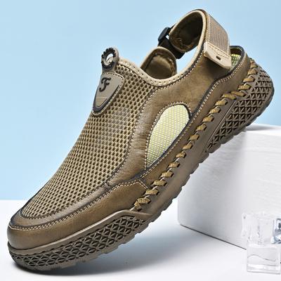 Sommer Herren Sandalen Outdoor Mesh Sandalen Herren Sandalen Pantoletten Handgefertigte Sandalen Römische Outdoor Sneaker