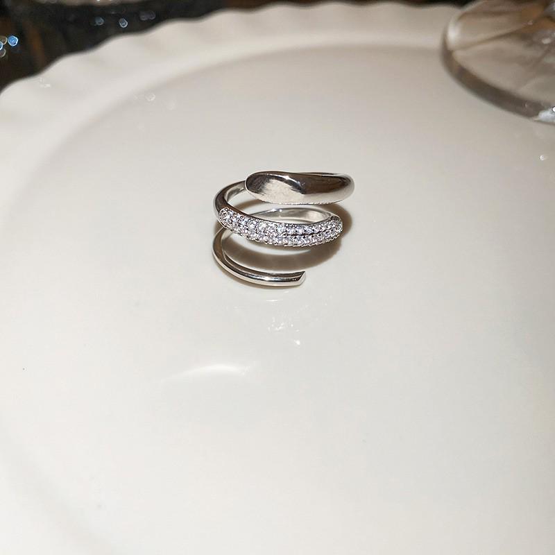 5A Grade Zircon Bauhinia Pattern Open Ring - Luxurious, Versatile, Exquisite Jewelry for Women