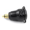 4.2A Metal Dual USB Cigarette Lighter Adapter Voltage Display Motorcycle Charger