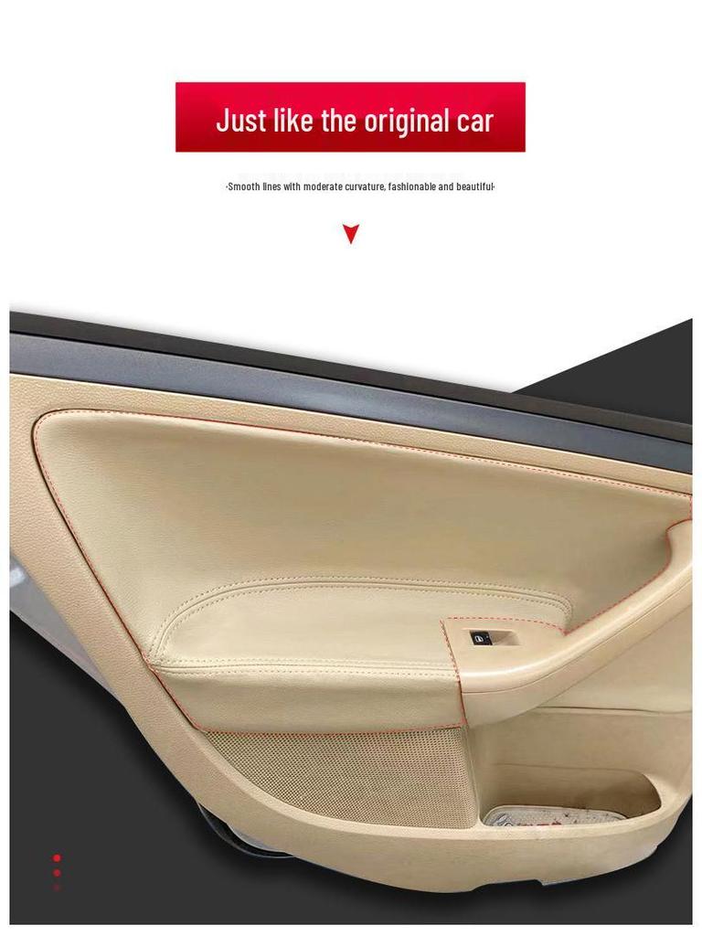 VW Old Sagitar/Golf 5 Door Panel & Armrest Leather Wrap (2006-2011) for Interior Upgrade
