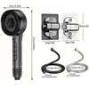 4 Modes Self-cleaning Shower Head with Silicone Brush One-Key Stop Water Massage High Pressure ABS Showerhead with Filter