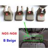 4Pcs/Set for 7-Seat Model Front Rear Seat Bracket Trim Cover Slide Screw Cap For Toyota land Cruiser Prado 150 2010-2020