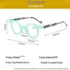 European Retro Round Frame Color-Block Reading Glasses - Stylish, Versatile, Niche Eyewear.