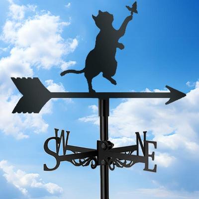 Iron Art Wind Vane for Roof or Garden - Creative Family Square Decoration