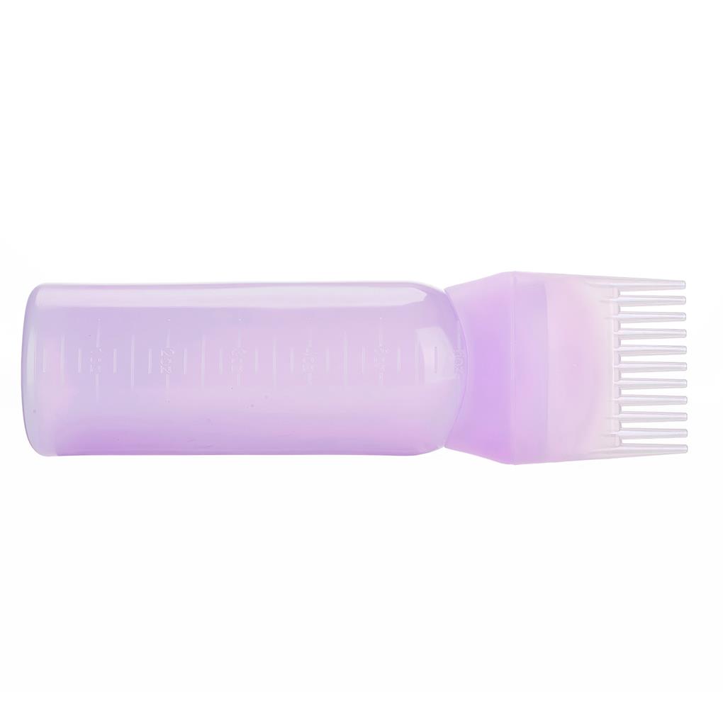 Root Comb Applicator Bottle with Graduated Scale Reliable Hairstyling Tool Scalp Coloring Dyeing Supplies for Home Salon