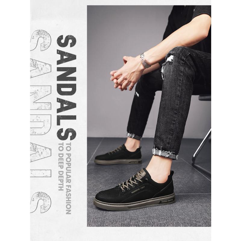 Men's Shoes, Casual Leather Shoes, Korean Version of The Trend of The Hundred Sports Tide Shoes, Men's Small White Board Shoes
