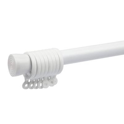 Tomoyasu Spannstange, Gardinenstange, Spannvorrichtung, Hergestellt in Japan, Weiß, 71-111cm, Verstellbare Stange, Stark, Ausziehbar, Spannstange für Gardinen, Z3K