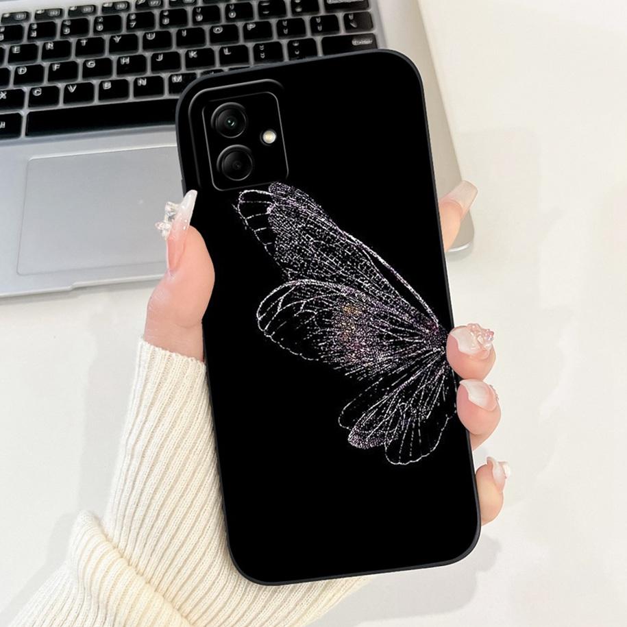 Shockproof Cover For Samsung Galaxy A05 A05s M05 Case New Fashion Flower Soft Silicone Phone Shell For Samsung A05 SM-A055F Capa