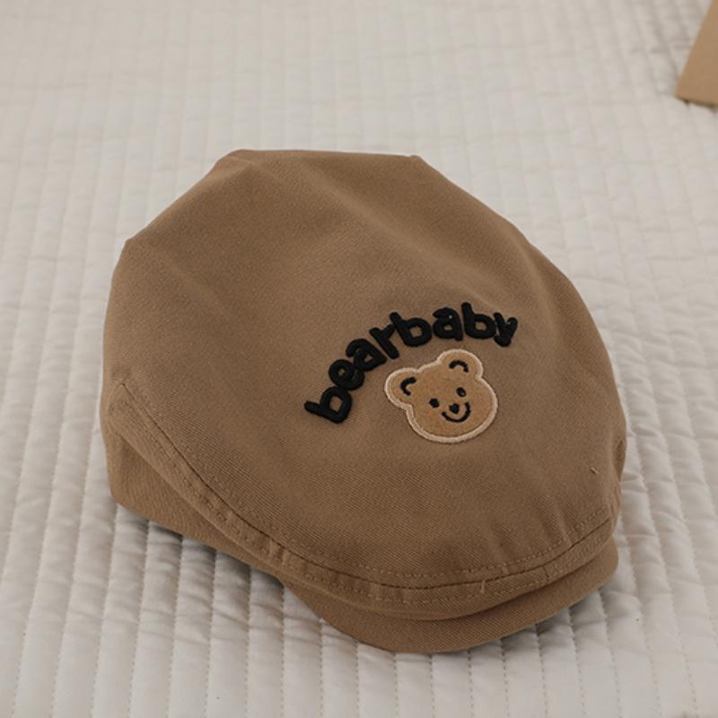 

Детская шапка Милый медведь Берет Кепка Детские шапки для мальчиков и девочек хаки