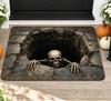 Felpudo de Halloween 2026, Felpudo de Zombi Saliendo de la Tumba, Decoración de Puerta Principal Aterradora, Regalo Espeluznante para Porche 2027