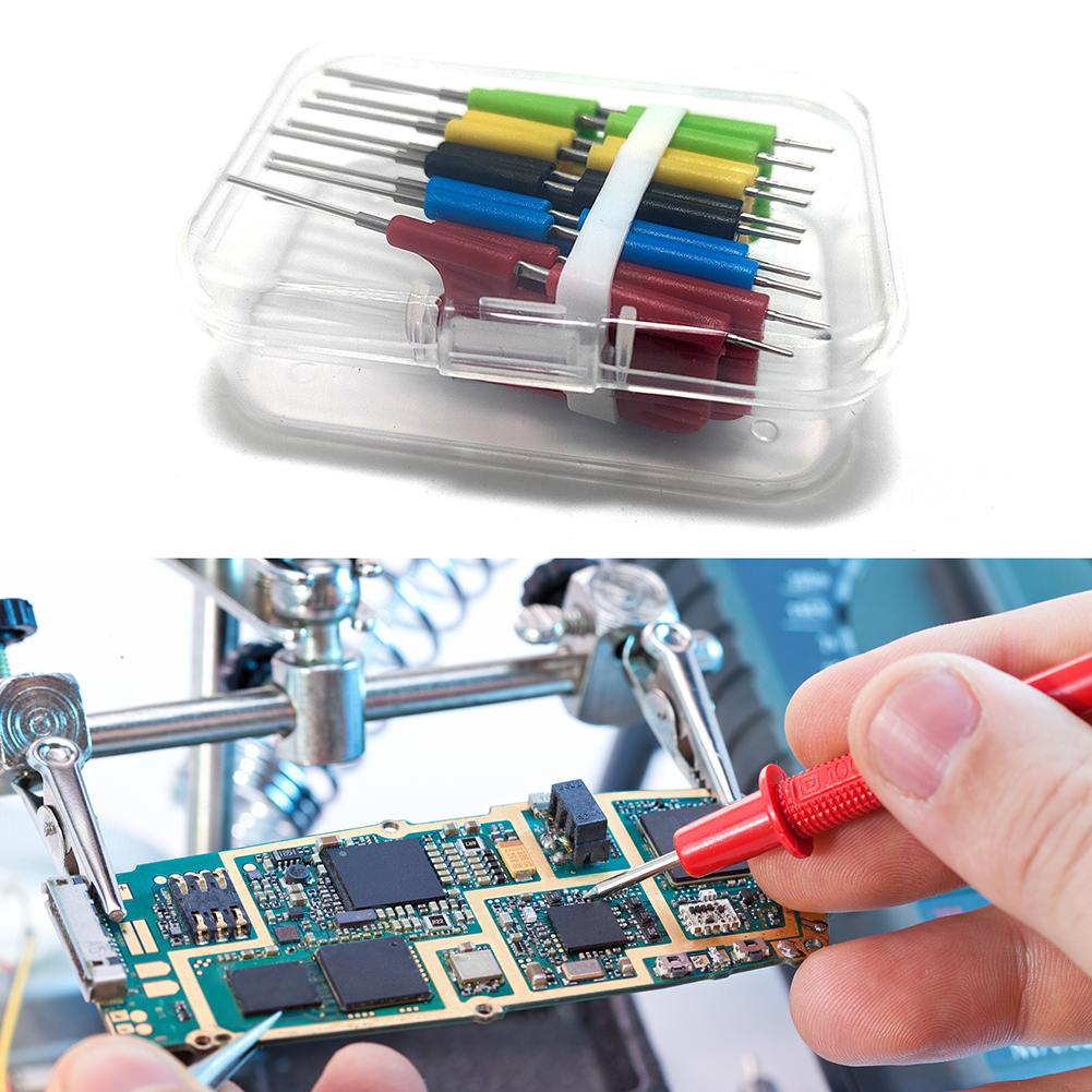 10pcs IC Test Hook Clips Professional 40V Multifunctional Small Testing Clip Equipment Connectors for Home Improvement