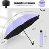 Automatic 60-Rib Folding Umbrella with UV Sun Protection