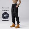 Petite Women's Fleece-Lined Cuffed Cargo Pants for Spring & Autumn