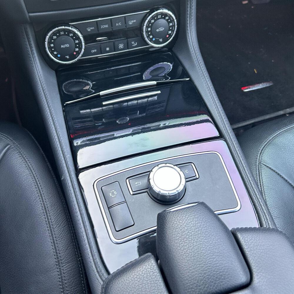 For Mercedes Benz CLS W218 2012-17 Glossy Black Pattern Interior DIY Trim Decals