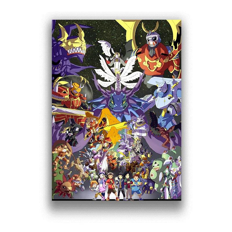 Japan Anime Digimon Adventure Tri Comic Filmdruck Kunst Leinwand Poster Für Wohnzimmer Dekoration Heim Wanddeko Bild
