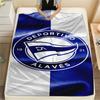 1PC Deportivo Alaves Patterned Flannel Blanket Suitable For All Seasons for Home Decor Warmth and Comfort Gifts Holiday Present