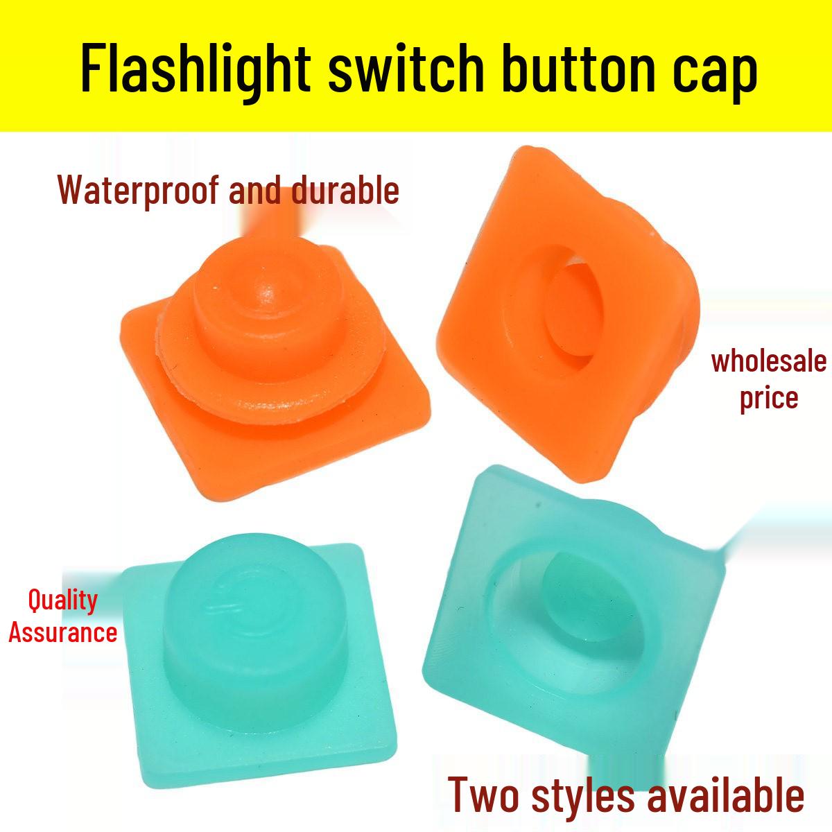 

Waterproof Rubber Cap for Bright Flashlight and Headlamp Switches Orange Variant