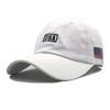 Popular USA Classic Black and White Curved Brim Male and Female Couples Cap Baseball Cap American Flag