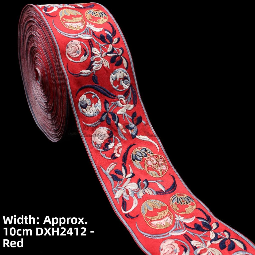 New Chinese Style Embroidered Lace Trim Fabric Collar Decoration for Hanfu Ancient Costume  Skirt Head And Shirt