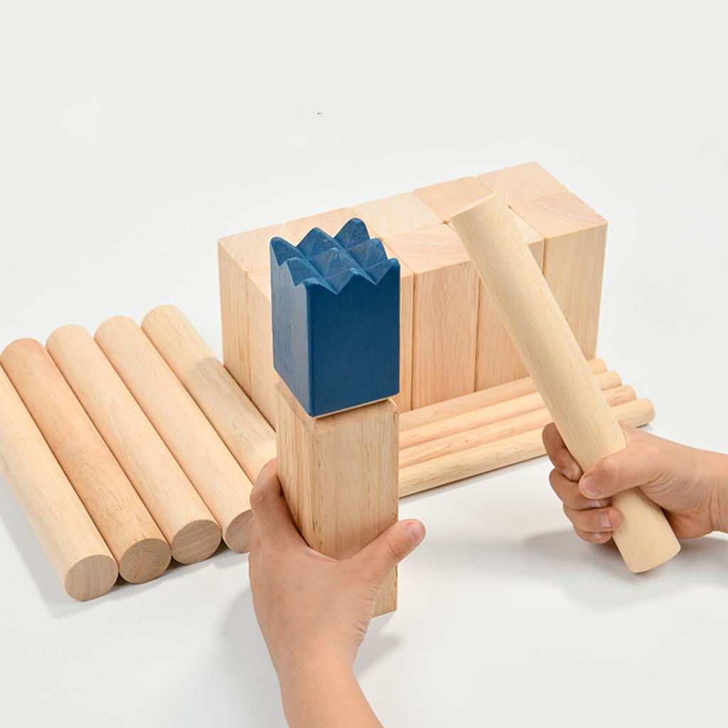 Wooden Tossing , Outdoor Set for Kids and Adults, Family Party Throwing Activity