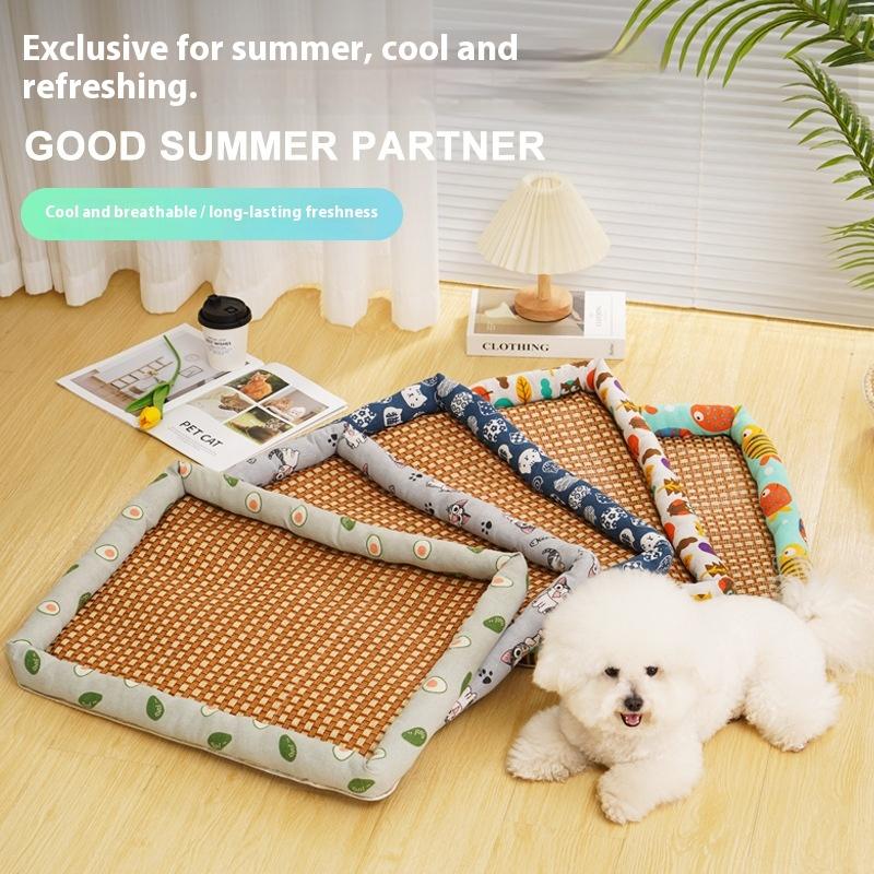 Free Pillow Pet Bed Cat Cool Summer Bed Waterproof Dog Sleeping Bed Ice Pet Mat Washable Bed For Dog
