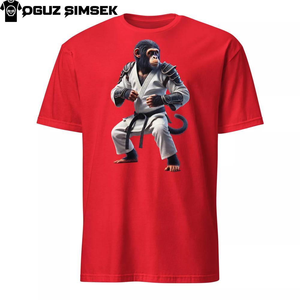 

Unisex Basic Softstyle T-Shirt Gildan | with Martial Arts Chimp Graphic Karate M