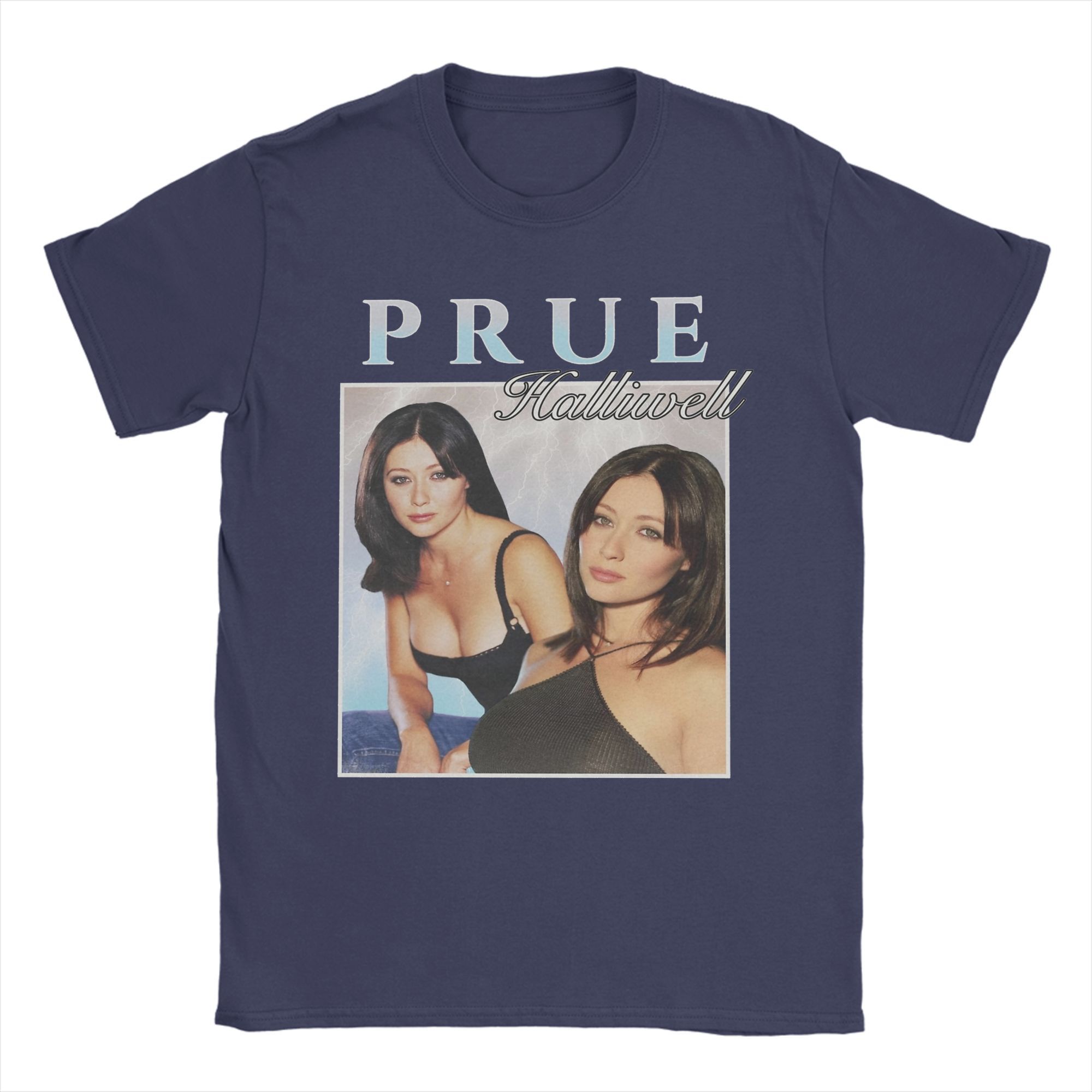 

Shannen Doherty Men T Shirts Funny Tees Short Sleeve O Neck T-Shirts Pure Cotton Adult Clothes 4XL