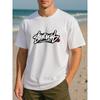 European sizes Doodle-style Logo Street Cool Print T-shirt | Highly Versatile for Fitness Training, Casual Short-sleeved, Men'S Clothing, Crew Neck