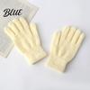 Fleece Schreibhandschuhe Winter Warm Koralle für Damen Weich Fünf Finger Gemütlich Innen Außen Handschuhe Einfarbige Thermische Winddichte Fäustlinge Herbst