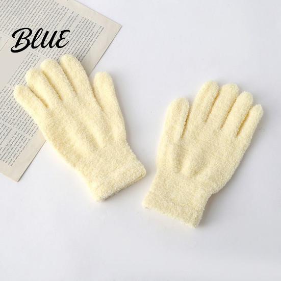Fleece Schreibhandschuhe Winter Warm Koralle für Damen Weich Fünf Finger Gemütlich Innen Außen Handschuhe Einfarbige Thermische Winddichte Fäustlinge Herbst