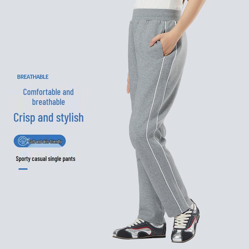 

Women s Korean Cotton Casual Straight-Leg Pants for Spring and Autumn L