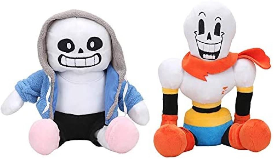 KJOET Undertale Dolls Sans and Moe Birthday Set of 2 Papyrus, Merchandise, Toy, Ornament, Gift, Present,