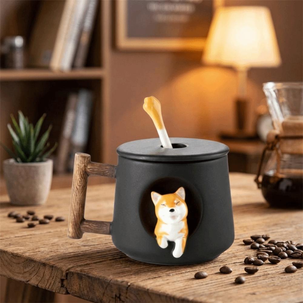 Cartoon 3D Ceramic Mug 420ml Tea Cup Cute Water Cup Breakfast