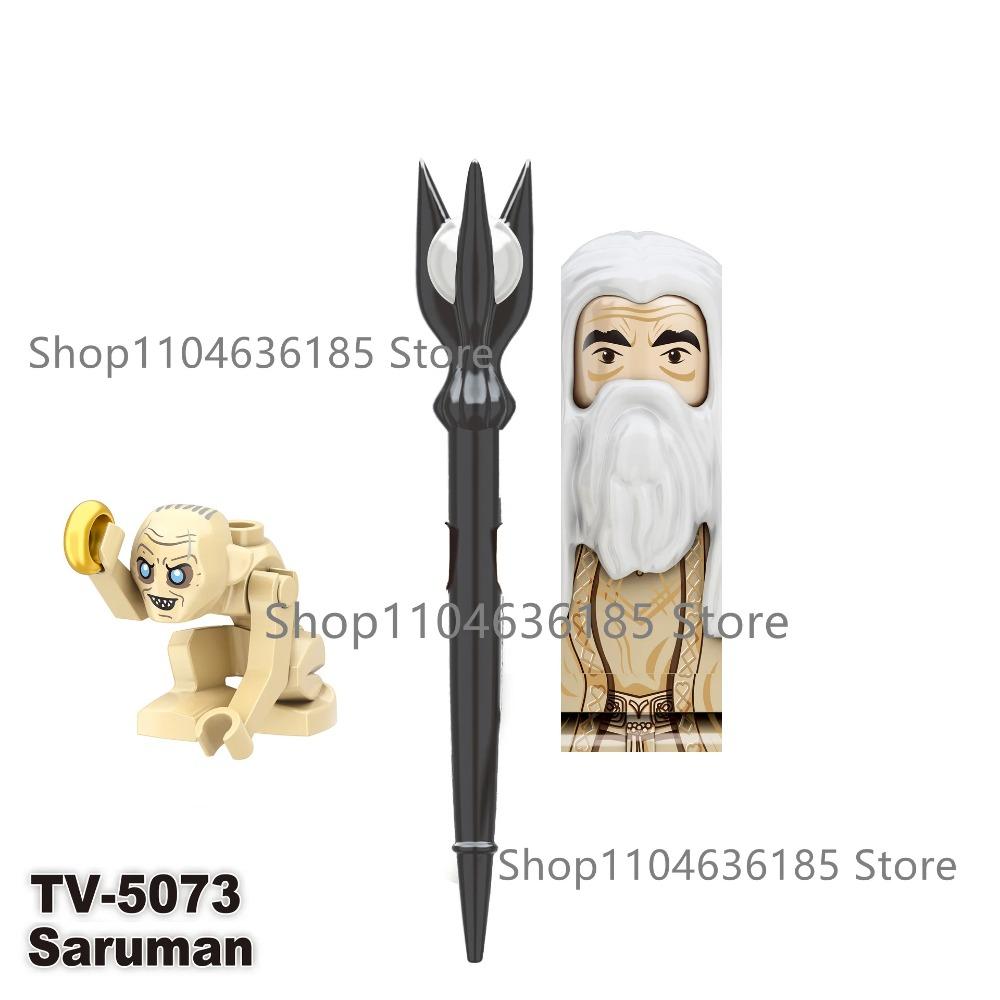 New Lord Rings Mini Figure Model Elves Orcs Army Gandalf Saruman Game Thrones Action Figure Building Blocks Kids Toys Gifts