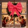 Christmas Bows For Wreaths Large Holiday Topper Ribbon Tie Bow Tree Topper For Home Outdoor Farmhouse Wall Indoor Crafts
