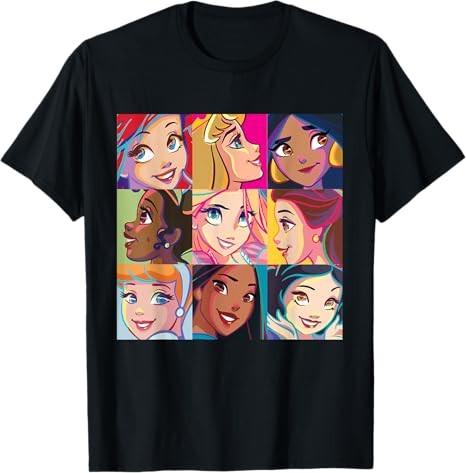 Princess Characters Pop Art Grid TShirt Size S 4XL S