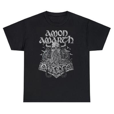 Amon Viking Horses Čierna Od Amarth Cool Tričko Mládežnícke Oblečenie Streetwear Y2Y Harajuku Streetwear Ľahké Tričko